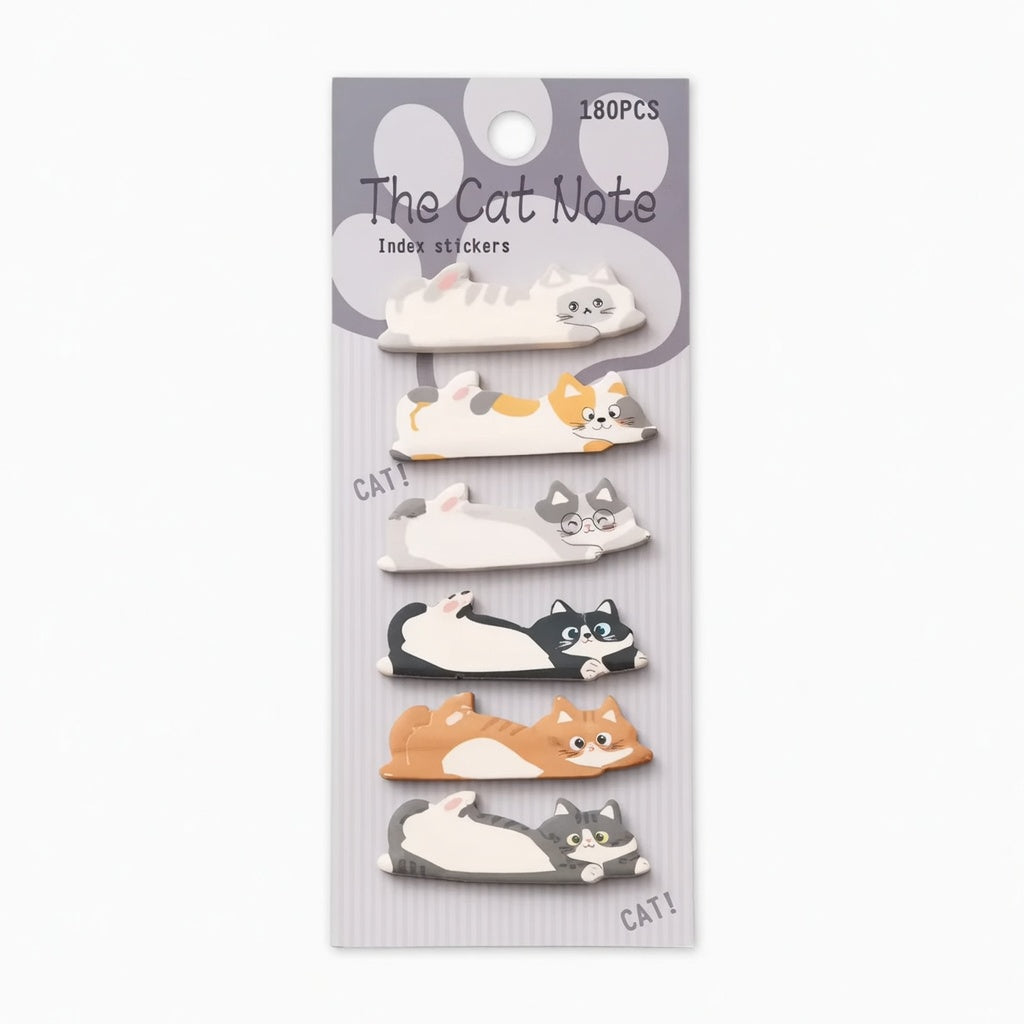 Grey Cat Sticky Notes (180pc)