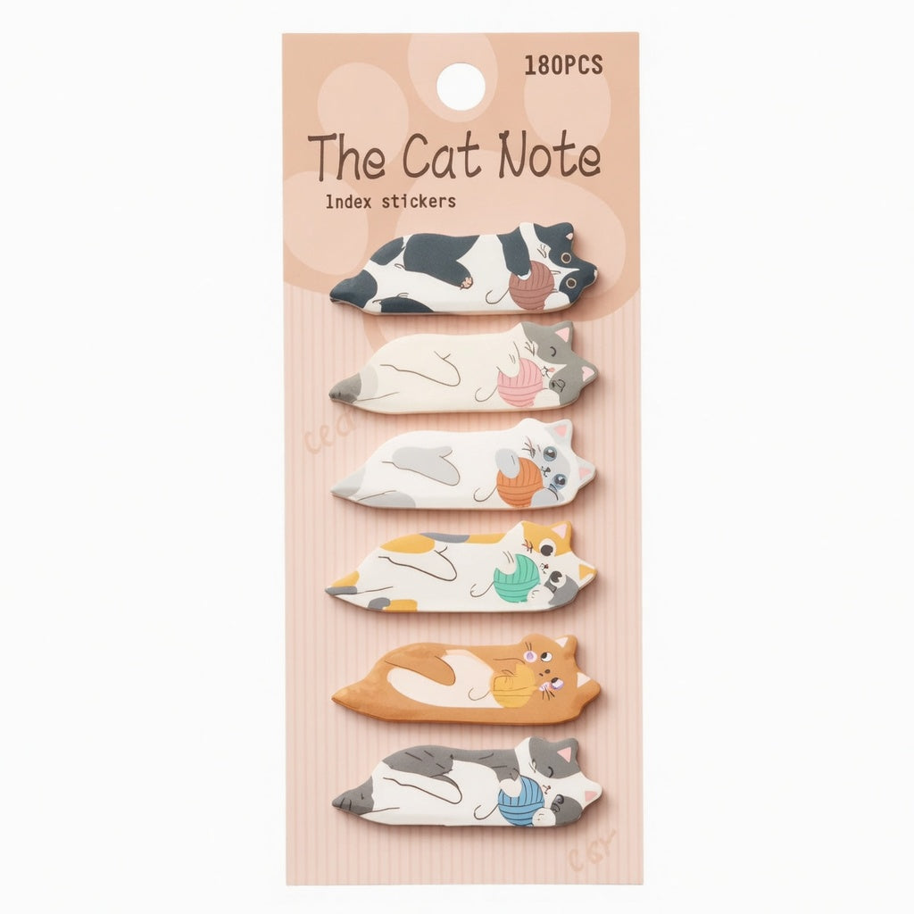 Cat & Yarn Sticky Notes