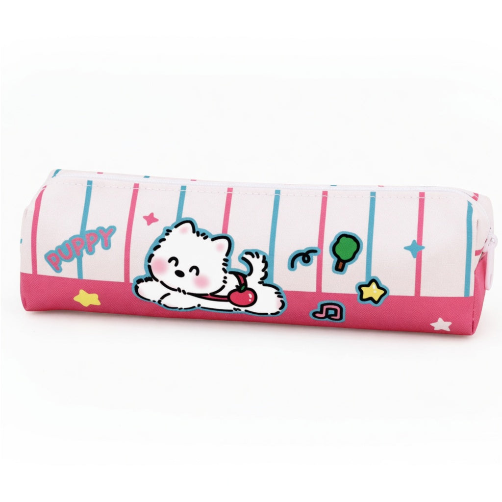 Pink Puppy Pencil Case