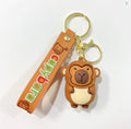 Capybara Monkey Keychain