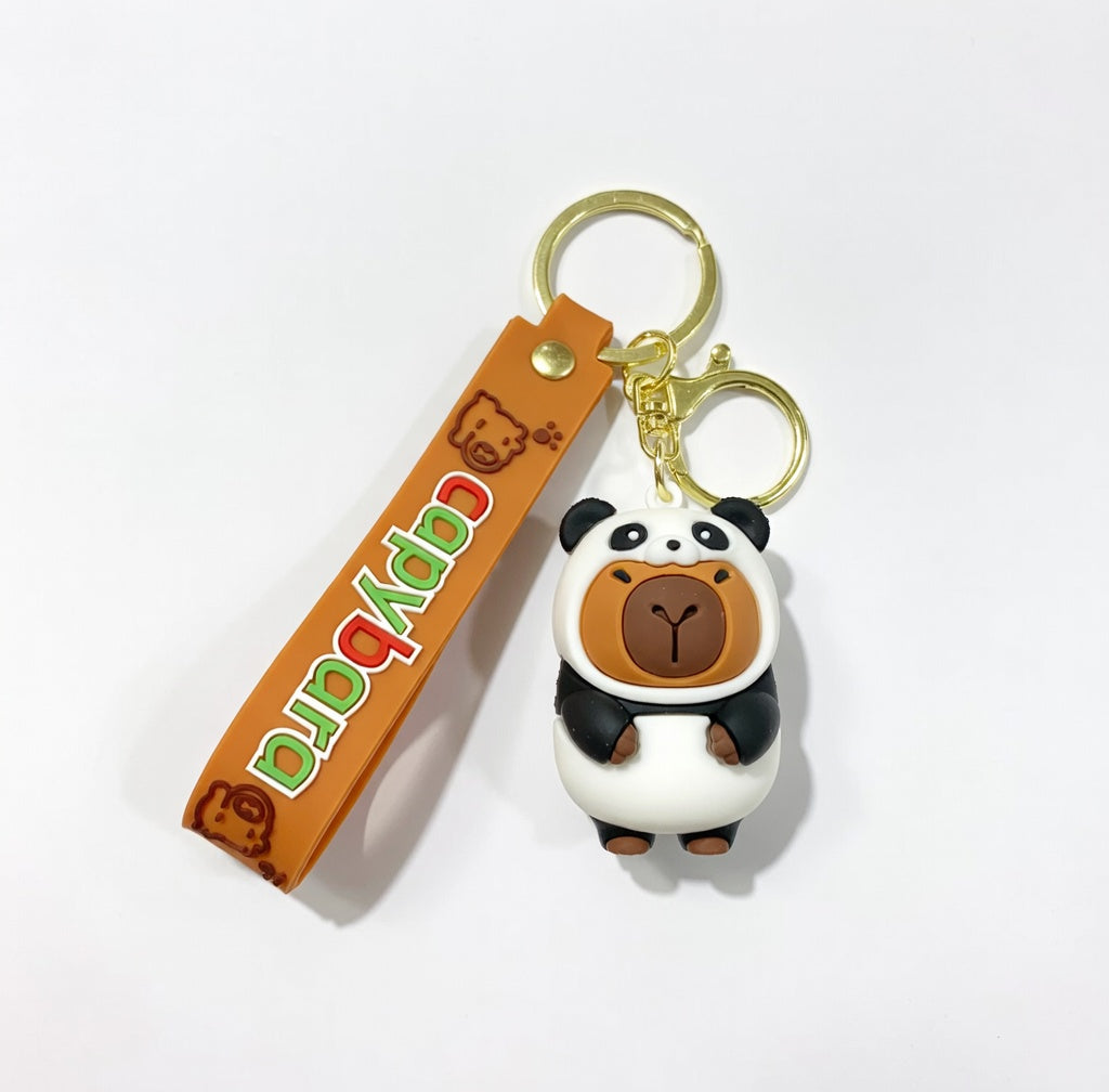 Capybara Panda Keychain
