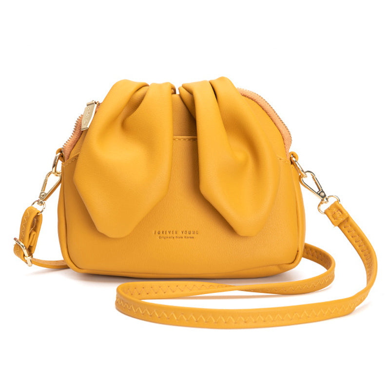 Marigold Yellow Small Square Chain Handbag